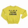 I'm A Ray Of Fucking Sunshine Sweatshirt