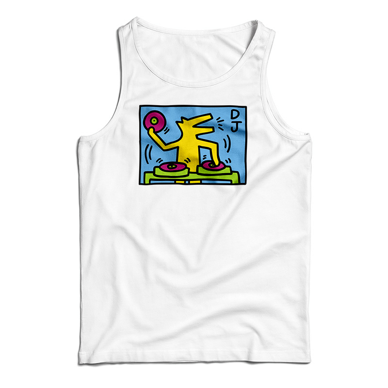 Keith Haring DJ Dog Tank Top