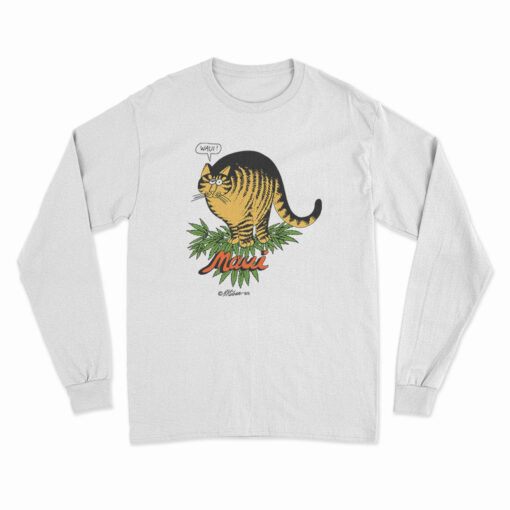 Kliban Cat Maui Waui Long Sleeve T-Shirt