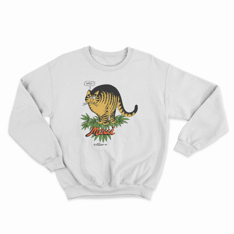 Kliban Cat Maui Waui Sweatshirt