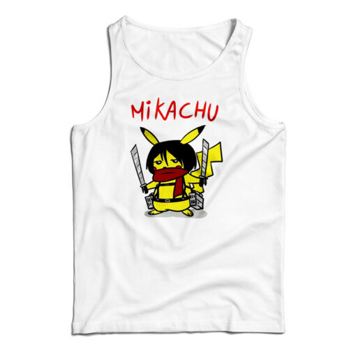Mikachu Pikachu In Attack On Titan Tank Top