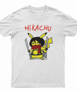 Mikachu Pikachu In Attack On Titan T-Shirt
