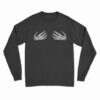 Skeleton Hands On Boobs Long Sleeve T-Shirt