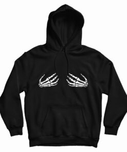 Skeleton Hands On Boobs Hoodie
