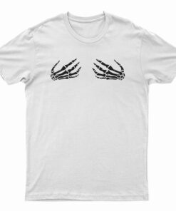 Skeleton Hands On Boobs T-Shirt