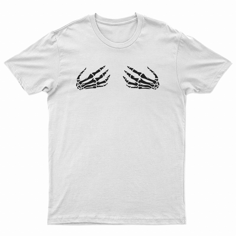 Skeleton Hands On Boobs T-Shirt