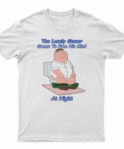 The Lonely Stoner Seems To Free His Mind At Night T-Shirt