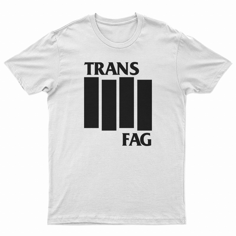 Trans Fag Black Flag Logo Parody T-Shirt