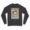 WANTED Dead Or Alive Monkey D. Luffy Long Sleeve T-Shirt
