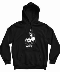 WWF Funny Panda Bear Wrestling Hoodie
