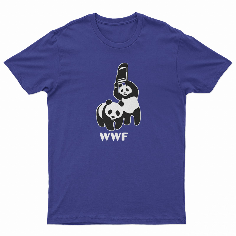 WWF Funny Panda Bear Wrestling T-Shirt