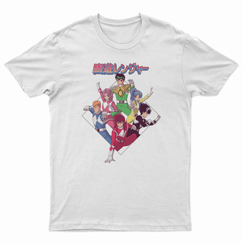 Yu Yu Hakusho Power Rangers T-Shirt