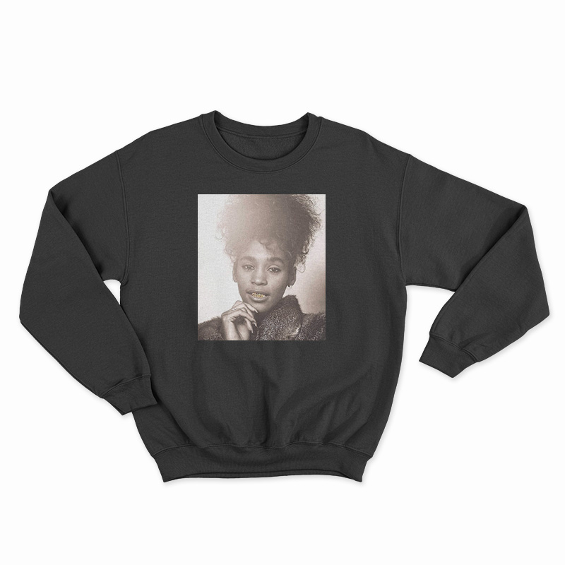 Whitney Houston Mouth Gold Sweatshirt