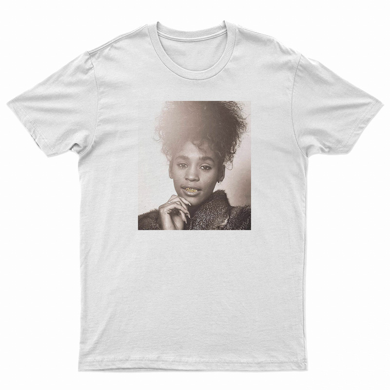 Whitney Houston Mouth Gold T-Shirt
