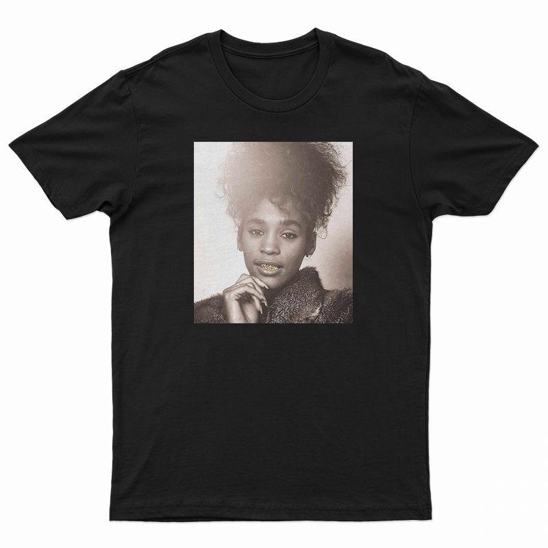 Whitney Houston Mouth Gold T-Shirt