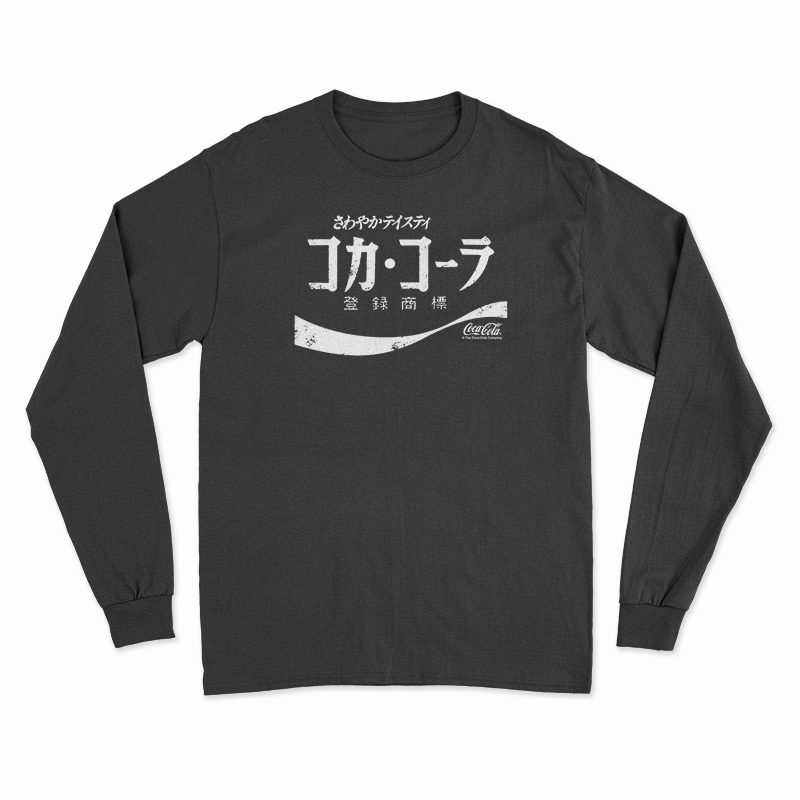 Coca-Cola Japanese Coke Logo Long Sleeve T-Shirt