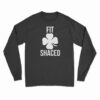 Fit Shaced Irish Clover Shamrock Saint Patrick Long Sleeve T-Shirt