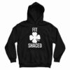 Fit Shaced Irish Clover Shamrock Saint Patrick Hoodie