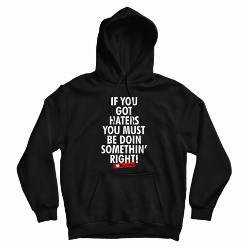 If You Got Haters You Must Be Doin Somethin' Right Hoodie