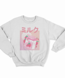 Kawaii Strawberry Milk Shake Sweatshirt