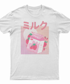 Kawaii Strawberry Milk Shake T-Shirt