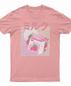 Kawaii Strawberry Milk Shake T-Shirt