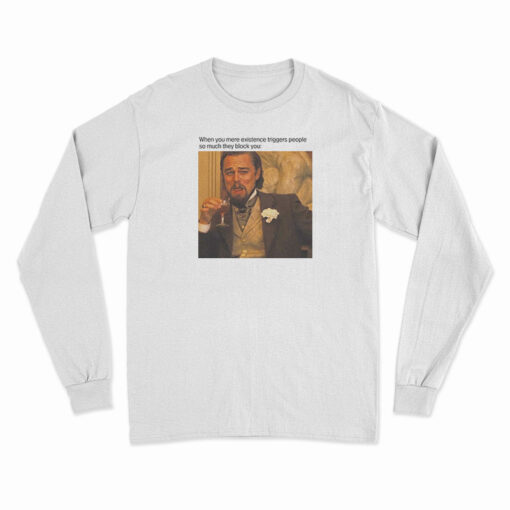 Laughing Leonardo DiCaprio Meme Long Sleeve T-Shirt