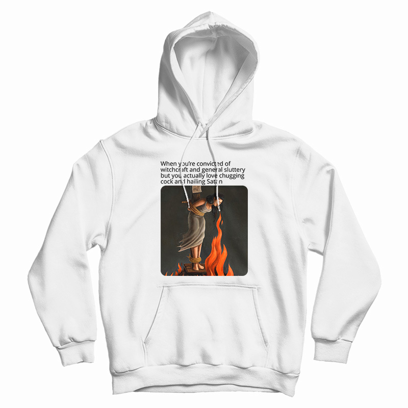 Love Chugging Cock And Hailing Satan Black Hoodie