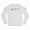 Peach Eggplant Water Long Sleeve T-Shirt