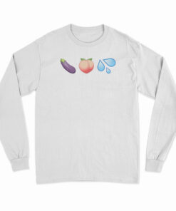 Peach Eggplant Water Long Sleeve T-Shirt