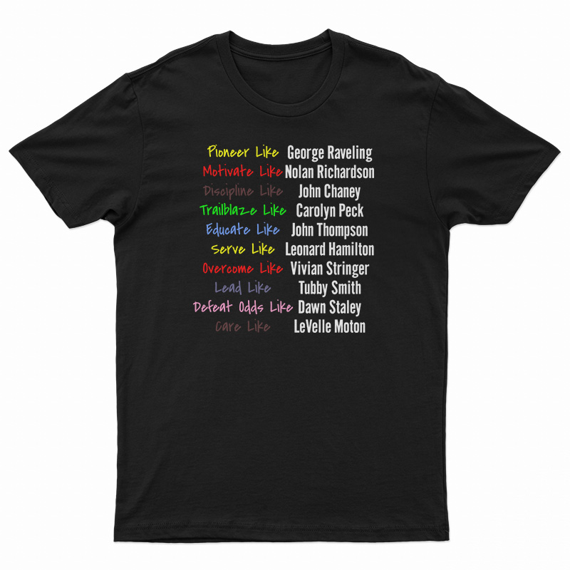 Pioneer Like George Raveling Motivate Like Nolan Richardson T-Shirt