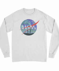 Rick And Morty Nasa Logo Parody Long Sleeve T-Shirt
