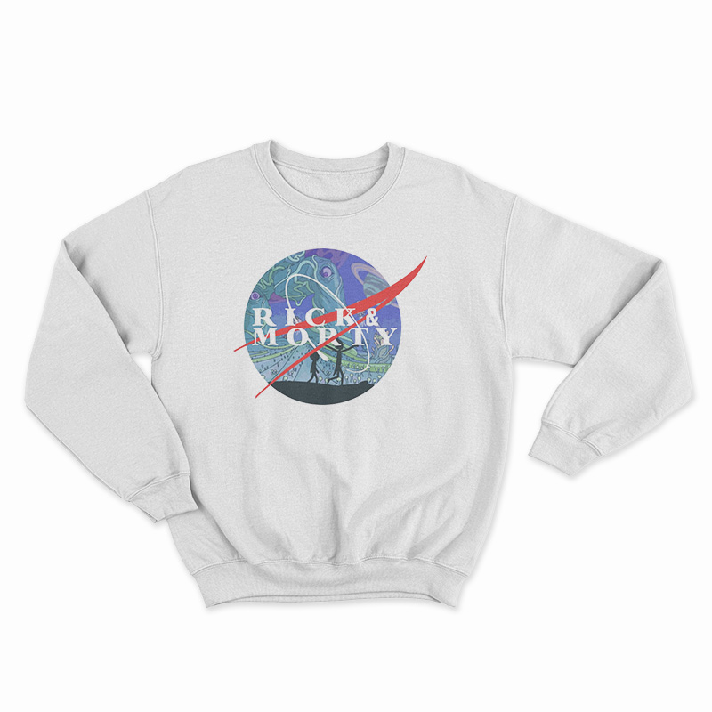 Rick And Morty Nasa Logo Parody Sweatshirt