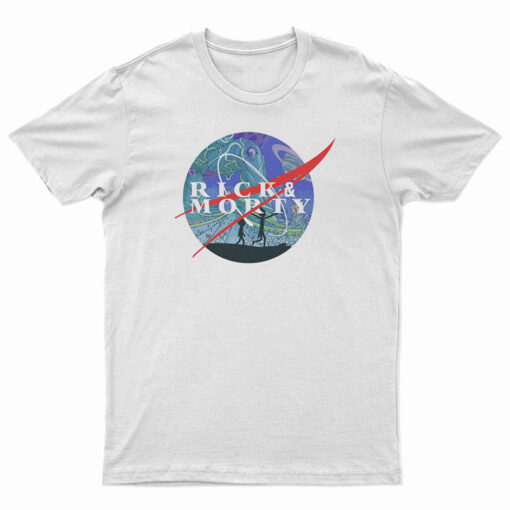Rick And Morty Nasa Logo Parody T-Shirt