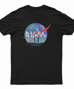 Rick And Morty Nasa Logo Parody T-Shirt