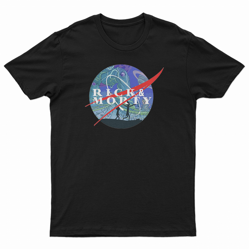 Rick And Morty Nasa Logo Parody T-Shirt