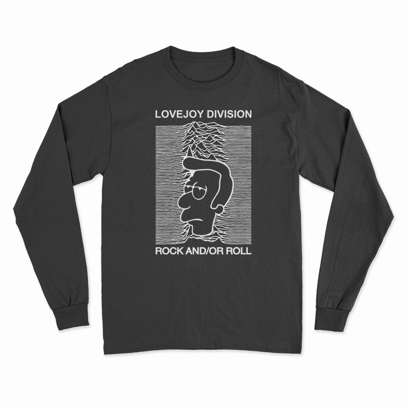 Simpsons Love Joy Division Long Sleeve T-Shirt