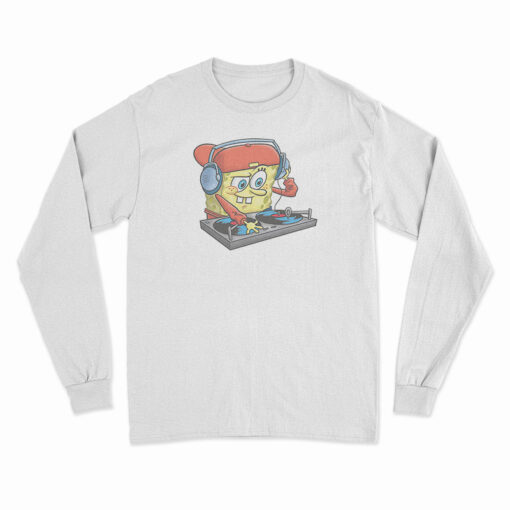 SpongeBob SquarePants DJ Sponge Turntable Long Sleeve T-Shirt