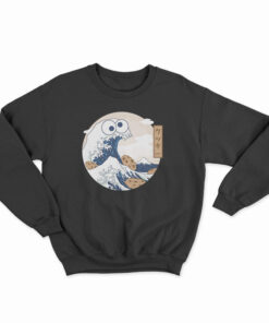 The Great Wave Off Kanagawa Cookie Monster Sweatshirt
