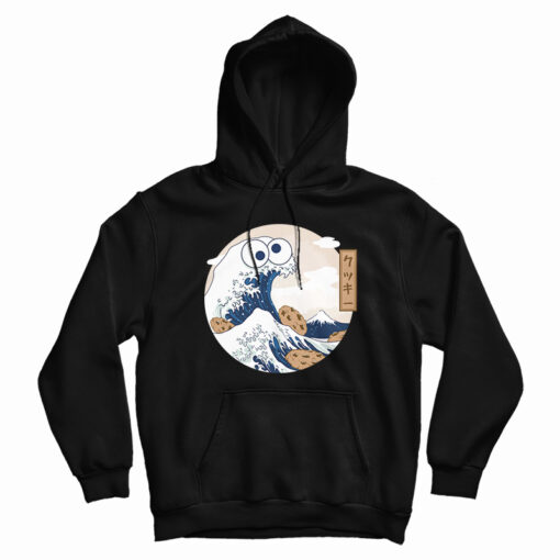 The Great Wave Off Kanagawa Cookie Monster Hoodie