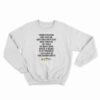 Women Fear Me Fish Fear Me Men Turn Their Eyes Sweatshirt