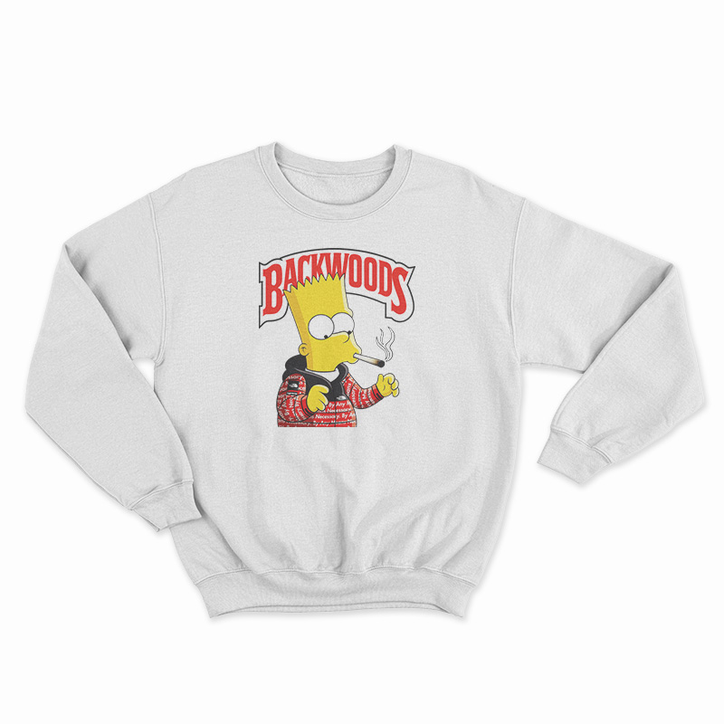 Backwoods Bart Simpson Smoking Sweatshirt