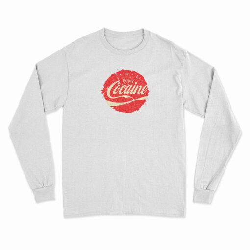 Enjoy Cocaine Parody Logo Coca Cola Long Sleeve T-Shirt
