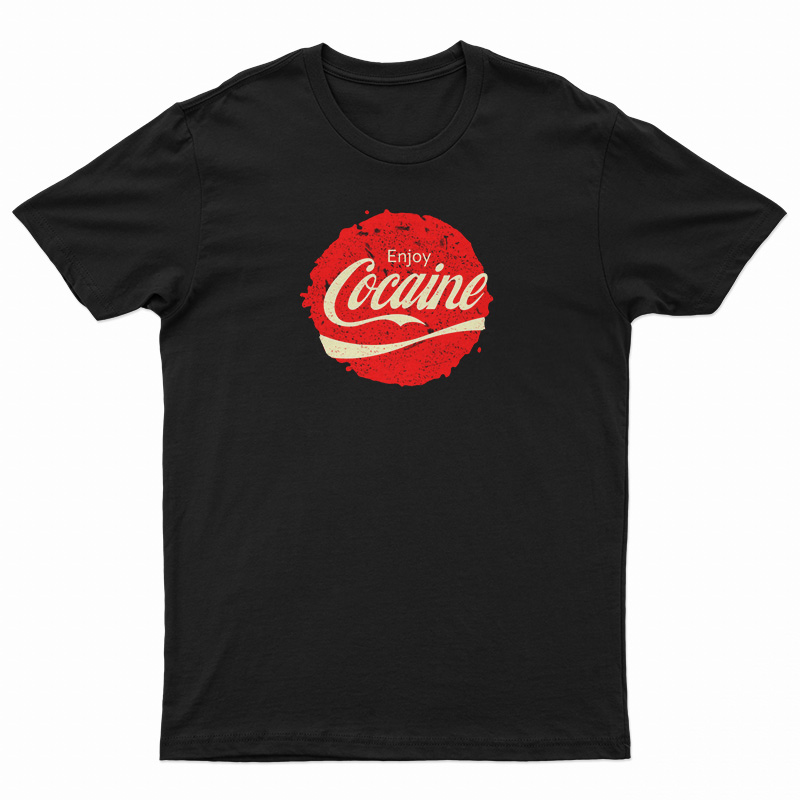 Enjoy Cocaine Parody Logo Coca Cola T-Shirt