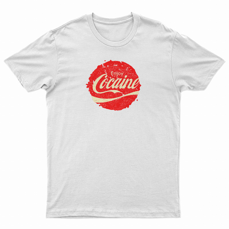 Enjoy Cocaine Parody Logo Coca Cola T-Shirt