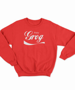 Enjoy Grog Coca Cola Logo Parody Sweatshirt