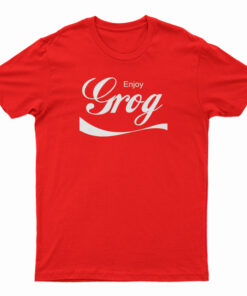 Enjoy Grog Coca Cola Logo Parody T-Shirt