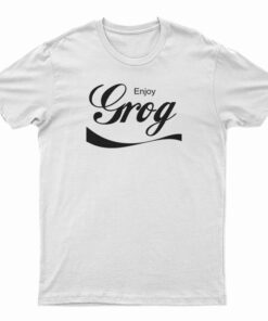 Enjoy Grog Coca Cola Logo Parody T-Shirt