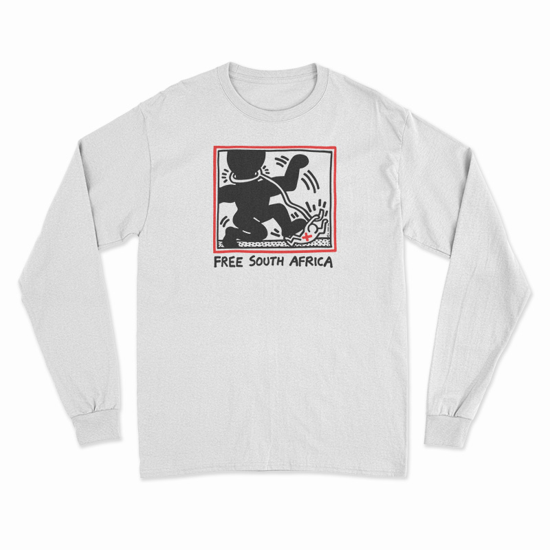Keith Haring Free South Africa Long Sleeve T-Shirt