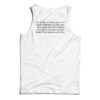 Leonard Cohen Our Bodies Are Falling Apart Tank Top